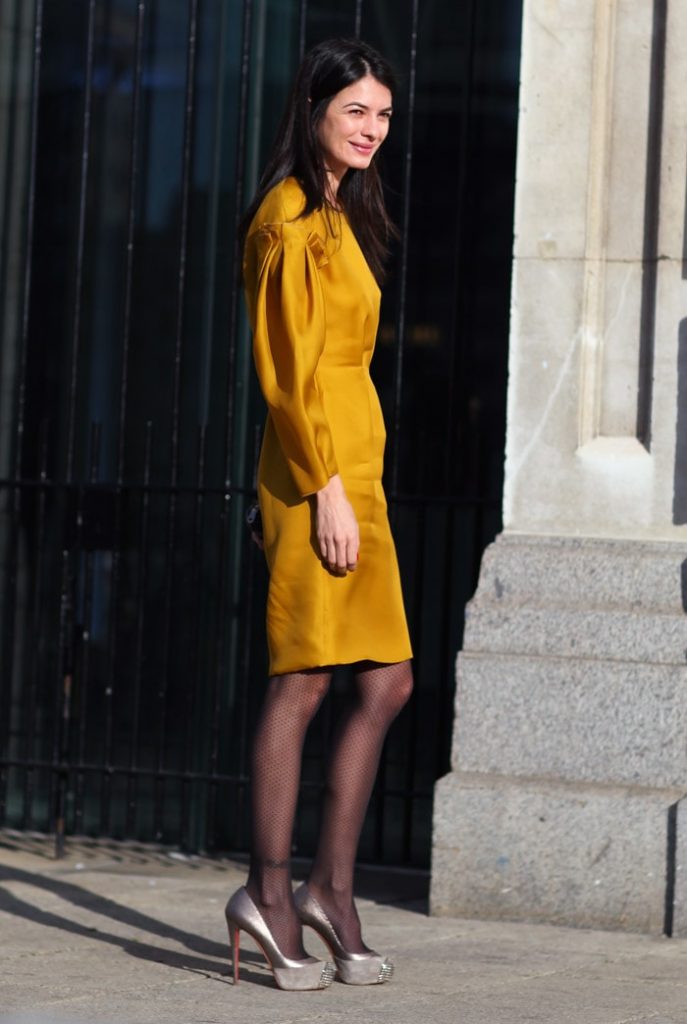 Mustard dress (Pinterest)